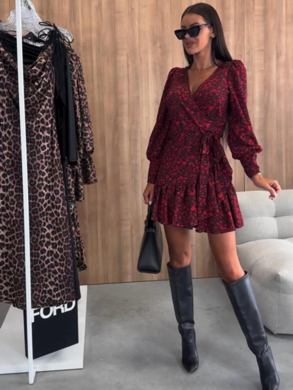 Dames A-lijn Jurk – V-Hals, Geschikt voor Lente en Zomer, Casual Gebruik