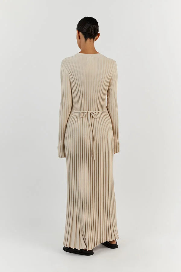 Maria jurk dames | Luxe aansluitende jurk met stretch en flatterende pasvorm