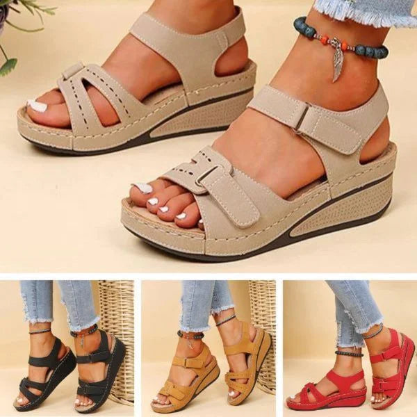 Baerte | Dames Orthopedische Sandalen met Verstelbare Klittenbandsluiting – Ultieme Ondersteuning & Stabiliteit
