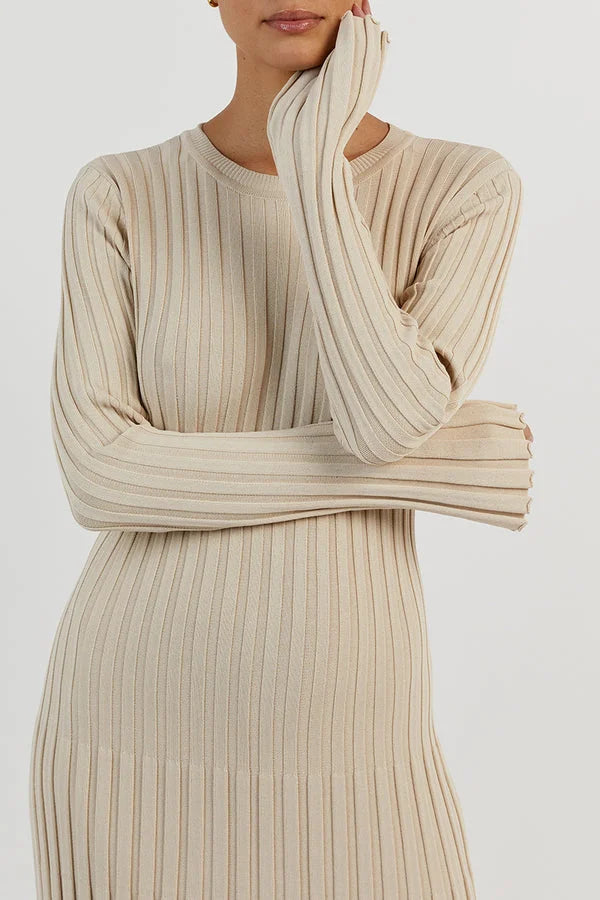 Maria jurk dames | Luxe aansluitende jurk met stretch en flatterende pasvorm