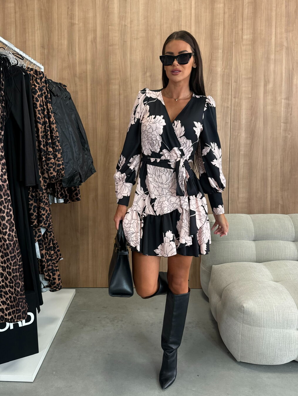 Dames A-lijn Jurk – V-Hals, Geschikt voor Lente en Zomer, Casual Gebruik