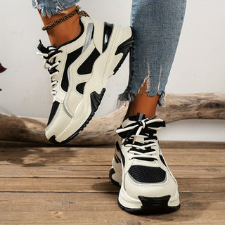 Dames Sneakers met Hoge Zool – Casual, Geschikt voor Dagelijks Gebruik, Met Verhoogde Zool
