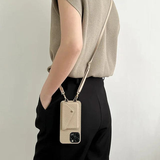 Crossbody Telefoonhoesje met Koord - Unisex