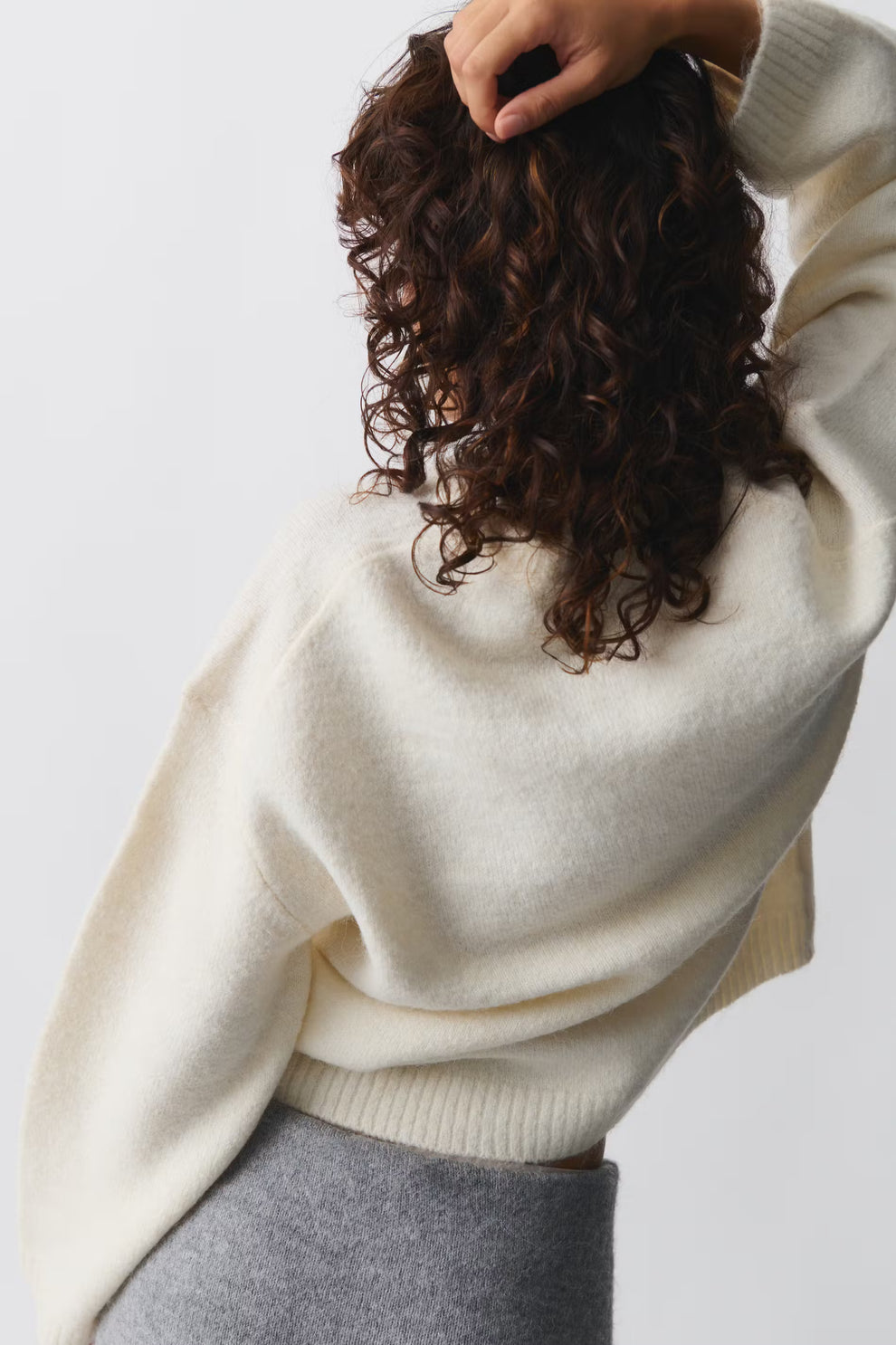 Georgie - Gebreide zachte damestrui | Oversized trui met ronde hals