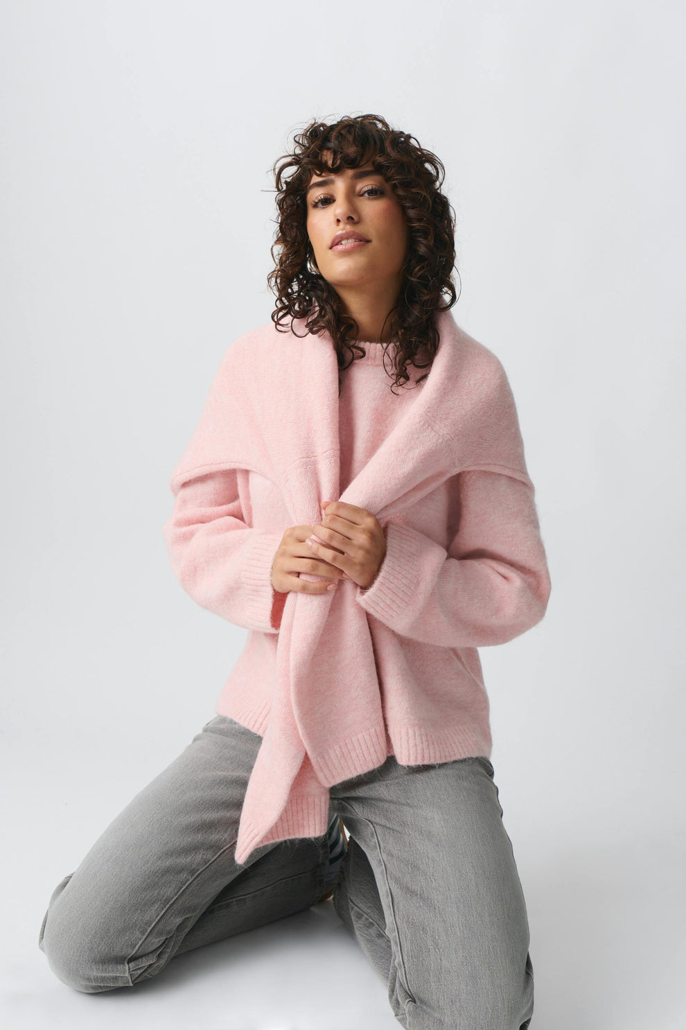 Georgie - Gebreide zachte damestrui | Oversized trui met ronde hals