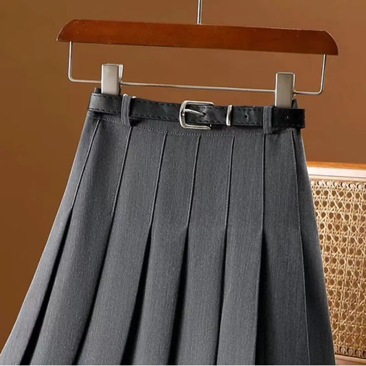 Geplooide midi rok voor dames