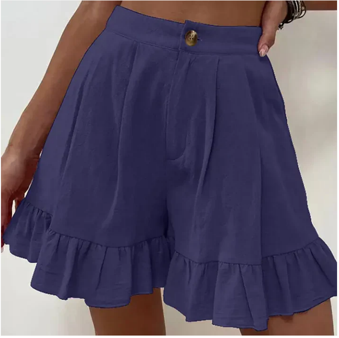 Glyssia - Elegante Casual Geploïde Shorts