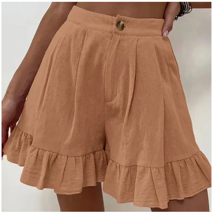 Glyssia - Elegante Casual Geploïde Shorts