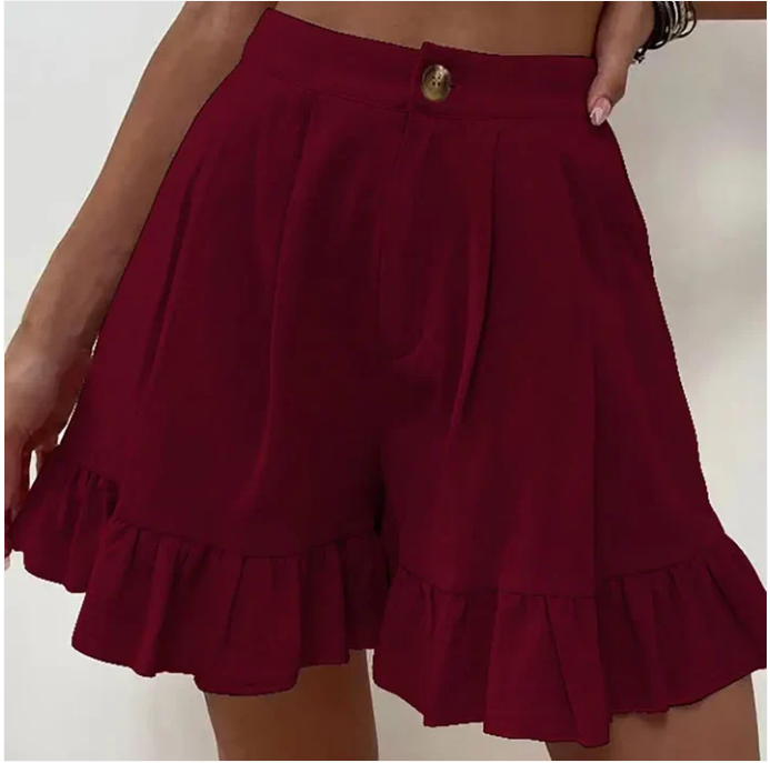 Glyssia - Elegante Casual Geploïde Shorts