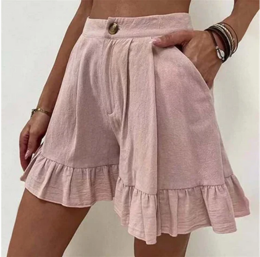 Glyssia - Elegante Casual Geploïde Shorts