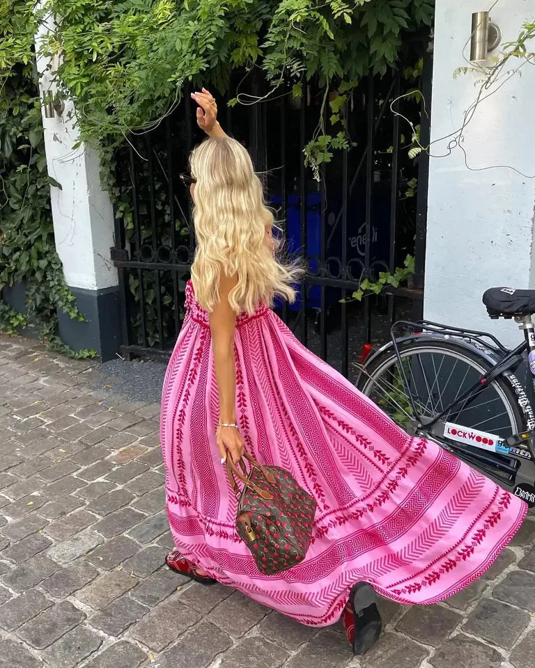 Freya | Maxi-jurk voor dames met romantische A-lijn pasvorm en elegante details
