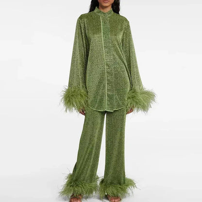 Henley - Luxe Glitter Set met Veren
