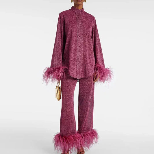 Henley - Luxe Glitter Set met Veren