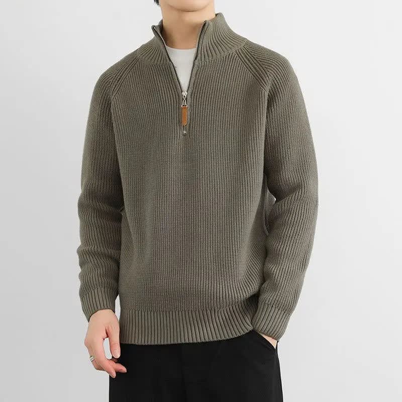 Callahan Ribbed Half Zip Sweater_2