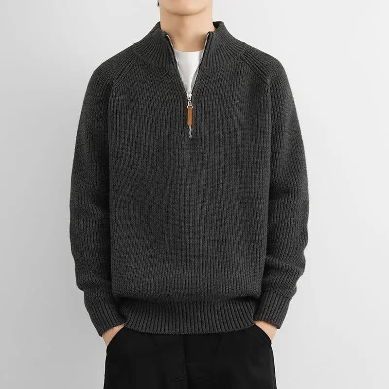Callahan Ribbed Half Zip Sweater_5