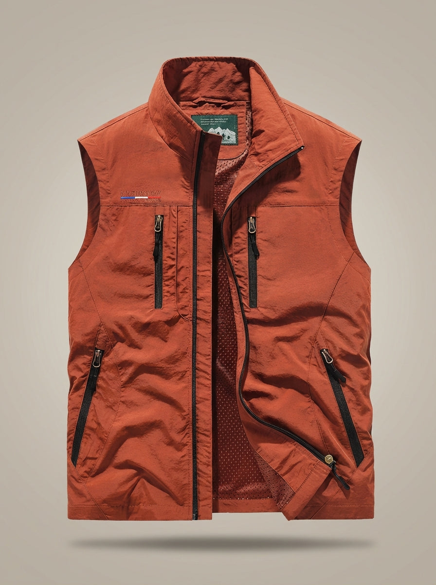 Heren Lichtgewicht Bodywarmer – Met Rits en Zakken, Geschikt voor Lente en Herfst