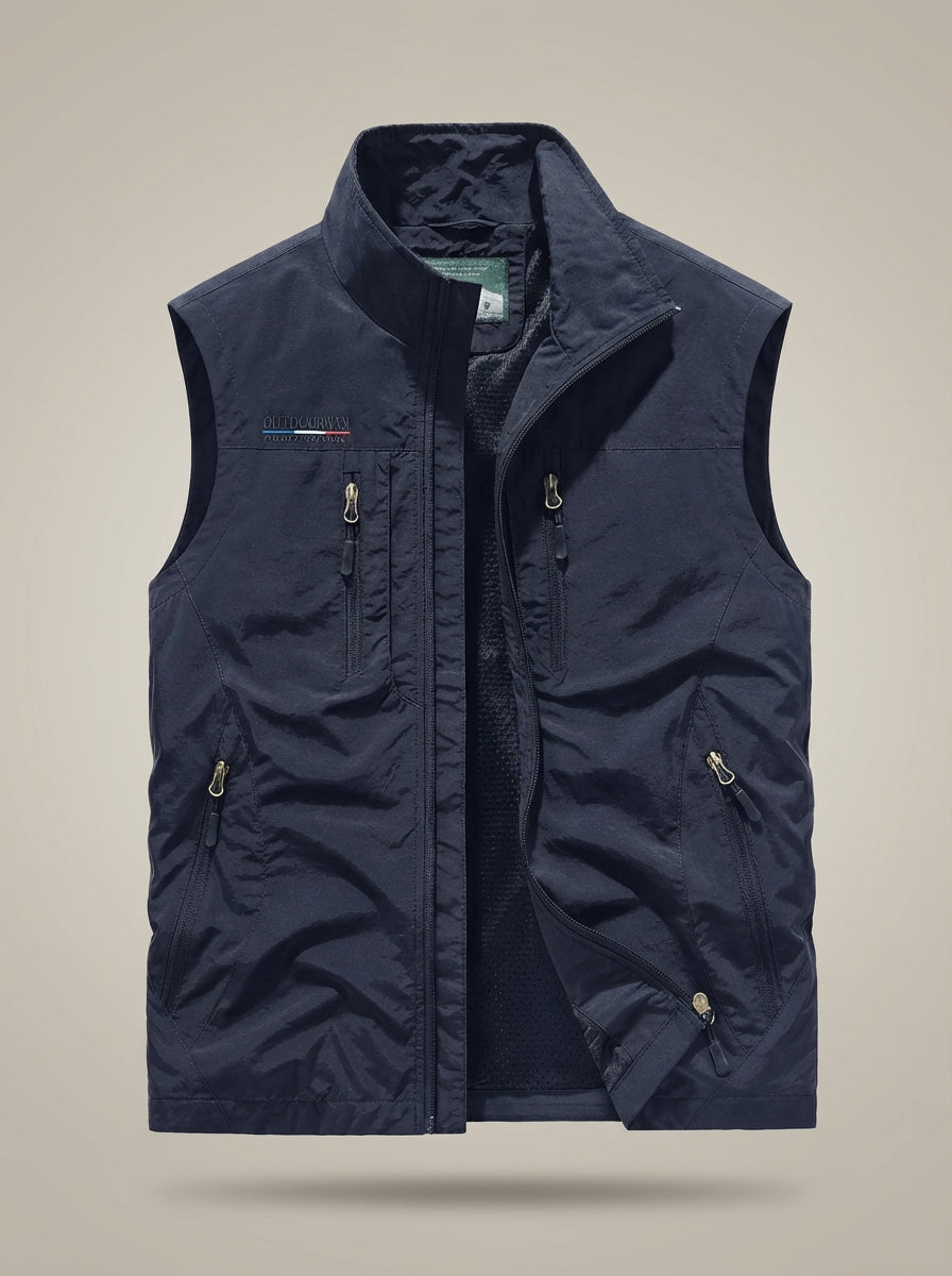 Heren Lichtgewicht Bodywarmer – Met Rits en Zakken, Geschikt voor Lente en Herfst