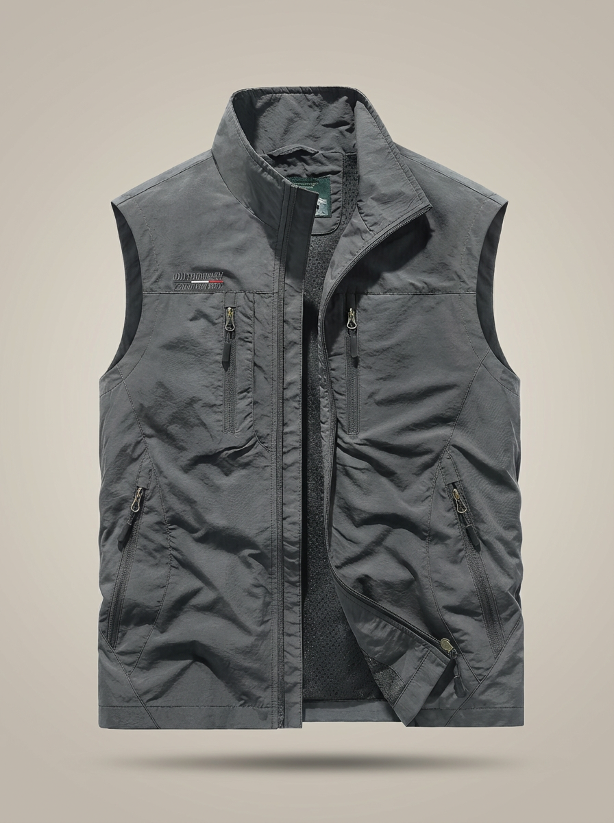 Heren Lichtgewicht Bodywarmer – Met Rits en Zakken, Geschikt voor Lente en Herfst