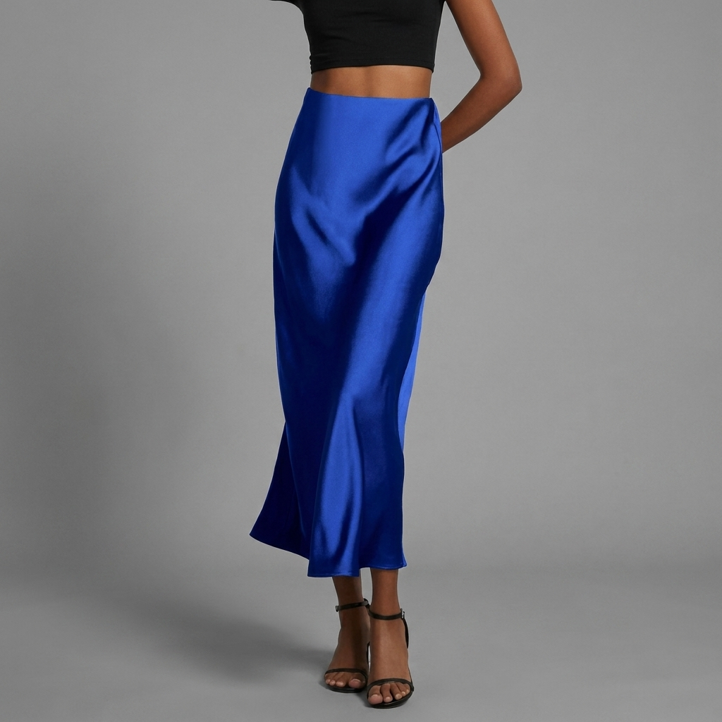 Dames Slim Fit Rok – Middellange Lengte, Geschikt voor Casual en Werkgebruik