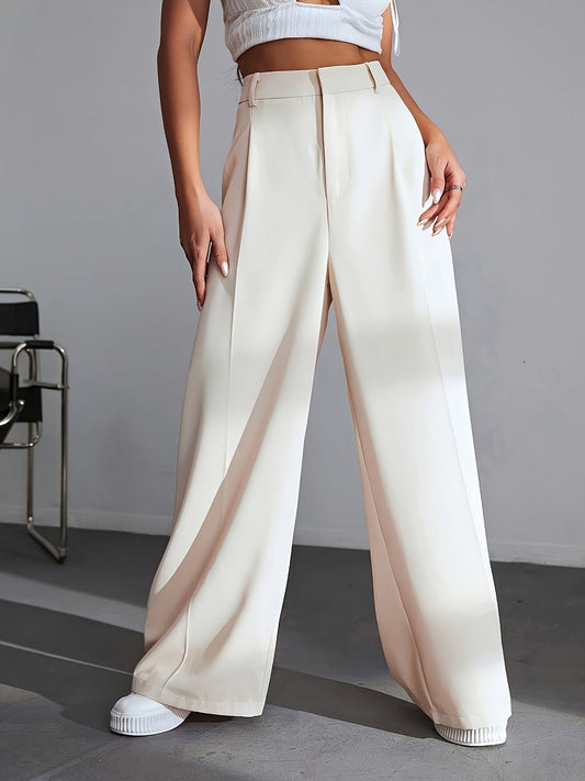 Iara - Hoge Taille Broek Met Wijde Pijpen