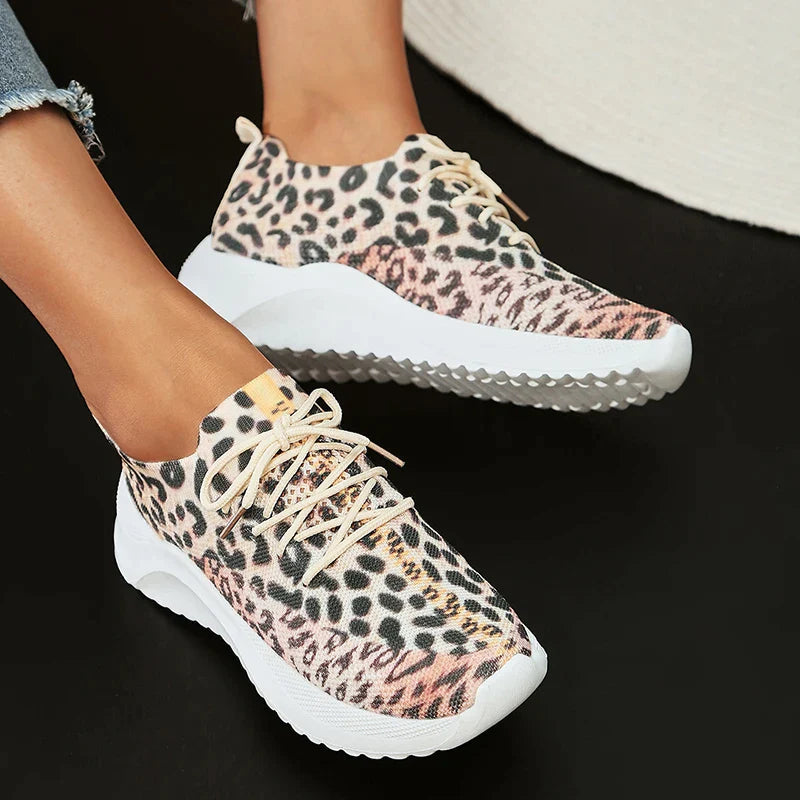 Idony - Luipaard Print Ademende Trainers