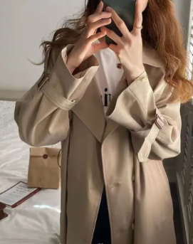 Mina Trenchcoat | Dames Jas met Klassieke Snit – Perfect voor Lente, Herfst & Stijlvolle Dagen
