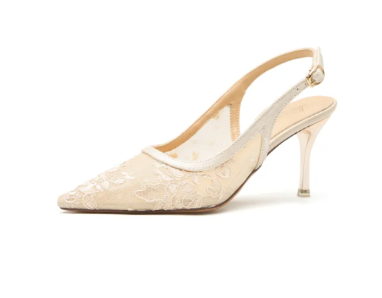 Dames Slim Fit Heels – Geschikt voor Feestelijke Gelegenheden, Met Borduursels