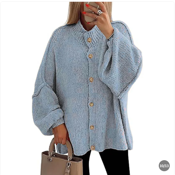 Zara oversized vest dames | Lang vest met gouden knopen en losse pasvorm