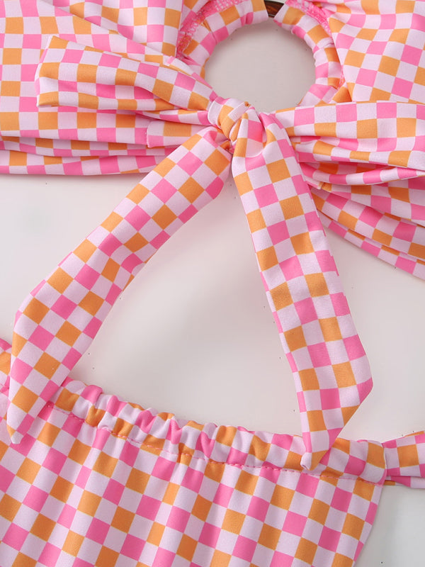 Mien | Bandeau Bikini voor Dames, Romantisch Bloemenpatroon, Hoge Elasticiteit, Voor Lente en Zomer