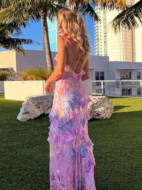 Marit | Vrouwen Romantische Zomerjurk – Wiegende Randen, Elegante Zelfontwerpen