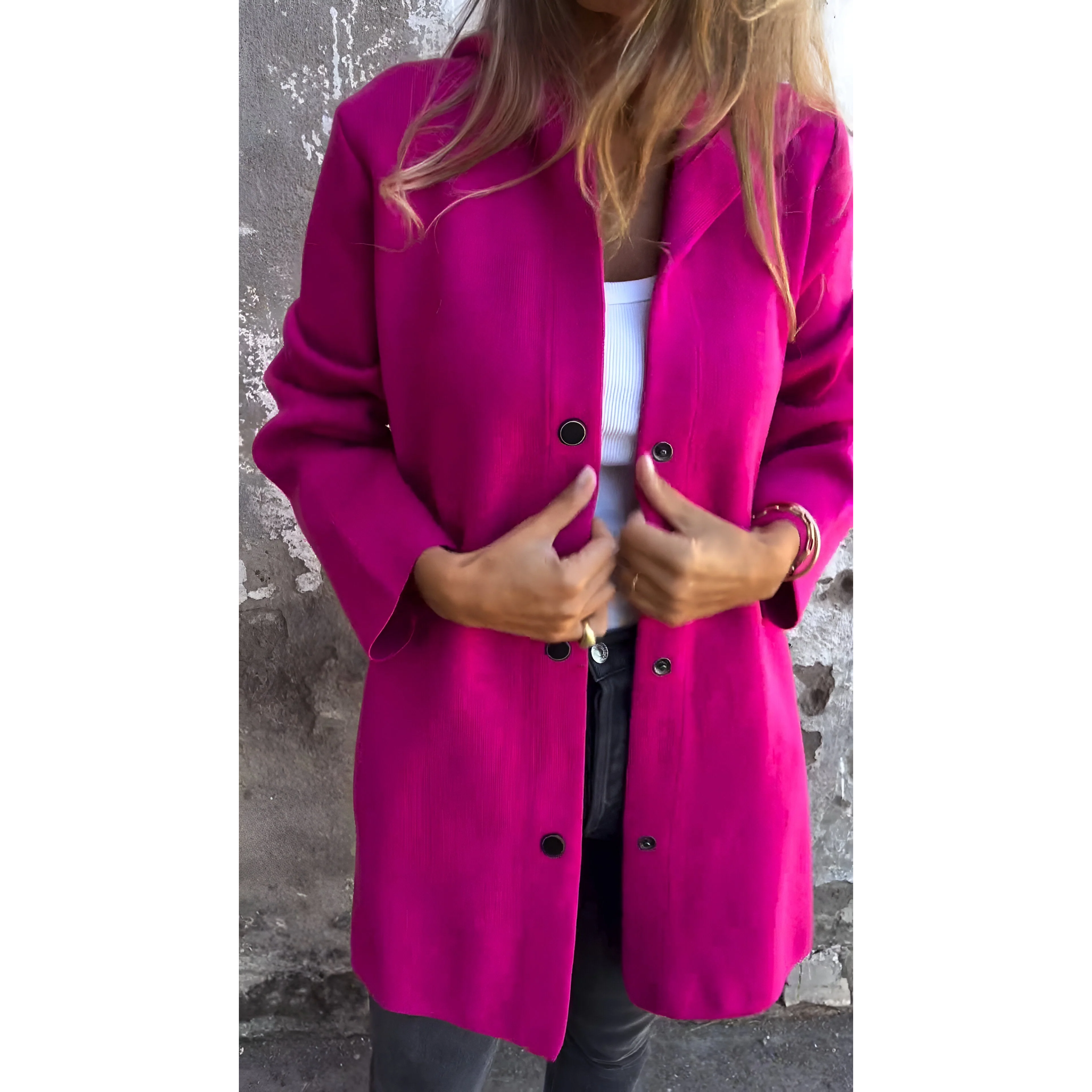 Herfstjas | Dames tussen jas met strakke lijnen en tijdloos design