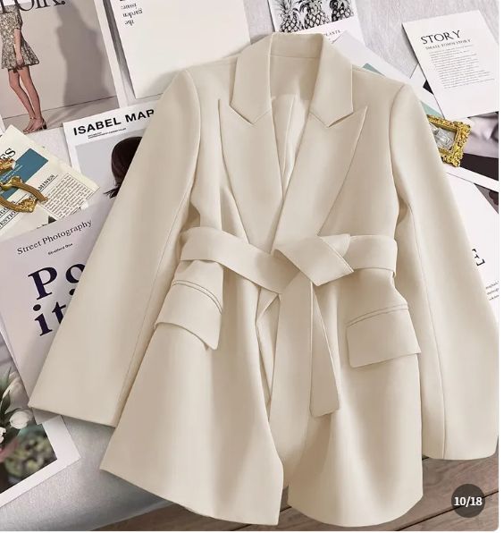 Elena Blazer | Dames Blazer met Taille Riem en Tijdloos Design