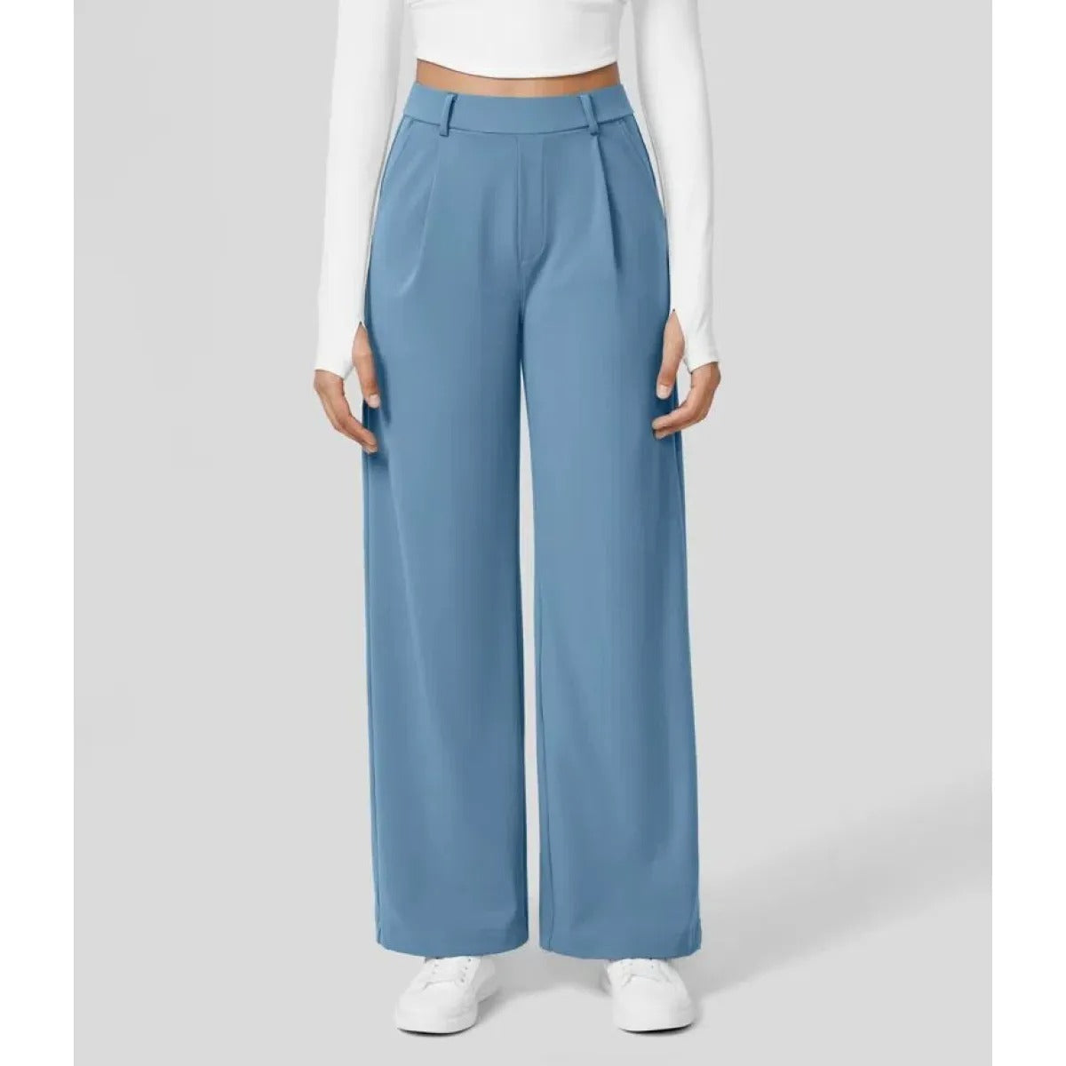 Hella Broek | Dames broek met hoge taille van zachte en elastische stof