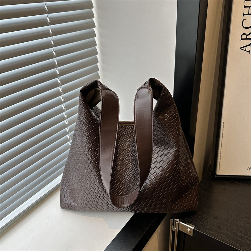 Benita Geweven Tas | Vegan Schoudertas met Pouch