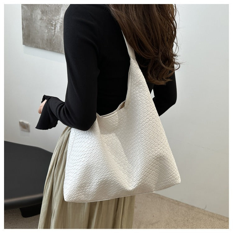 Benita Geweven Tas | Vegan Schoudertas met Pouch
