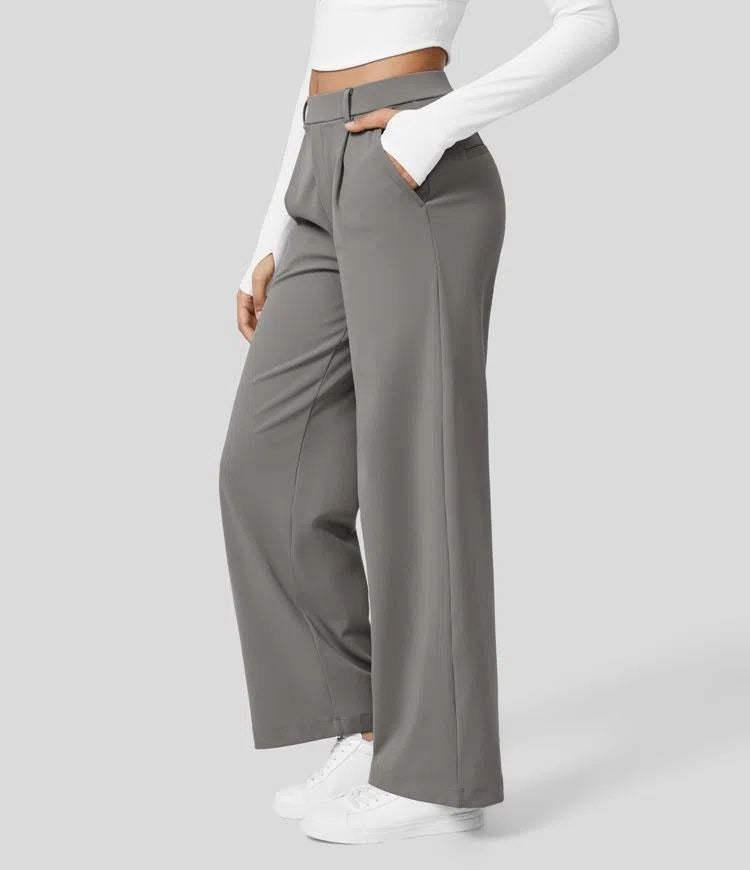 Hella Broek | Dames broek met hoge taille van zachte en elastische stof