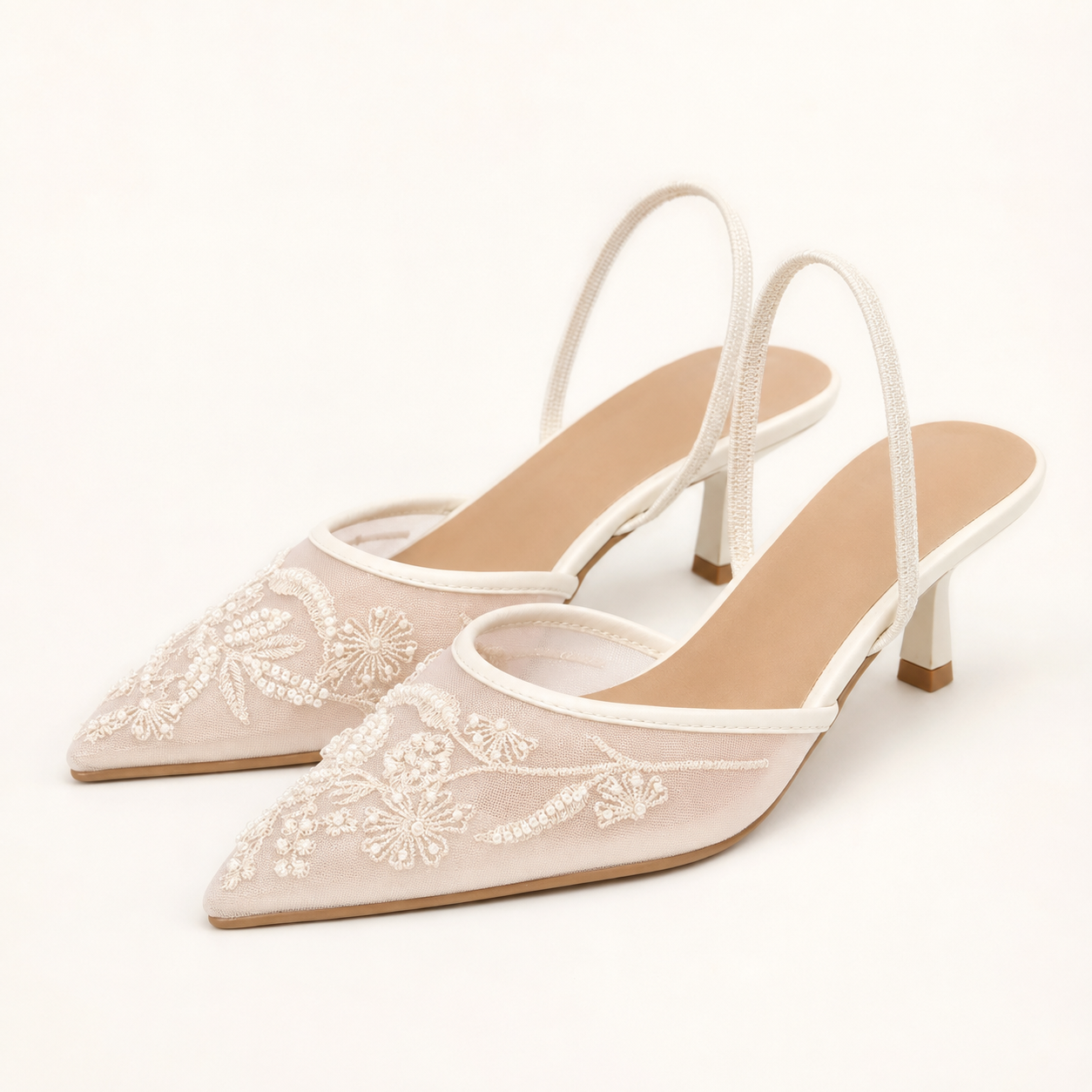 Dames Slim Fit Heels – Geschikt voor Feestelijke Gelegenheden, Met Borduursels