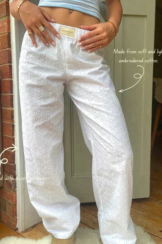 Dames Lounge Broek van Katoen - Comfort fit - Ivy Stockholm