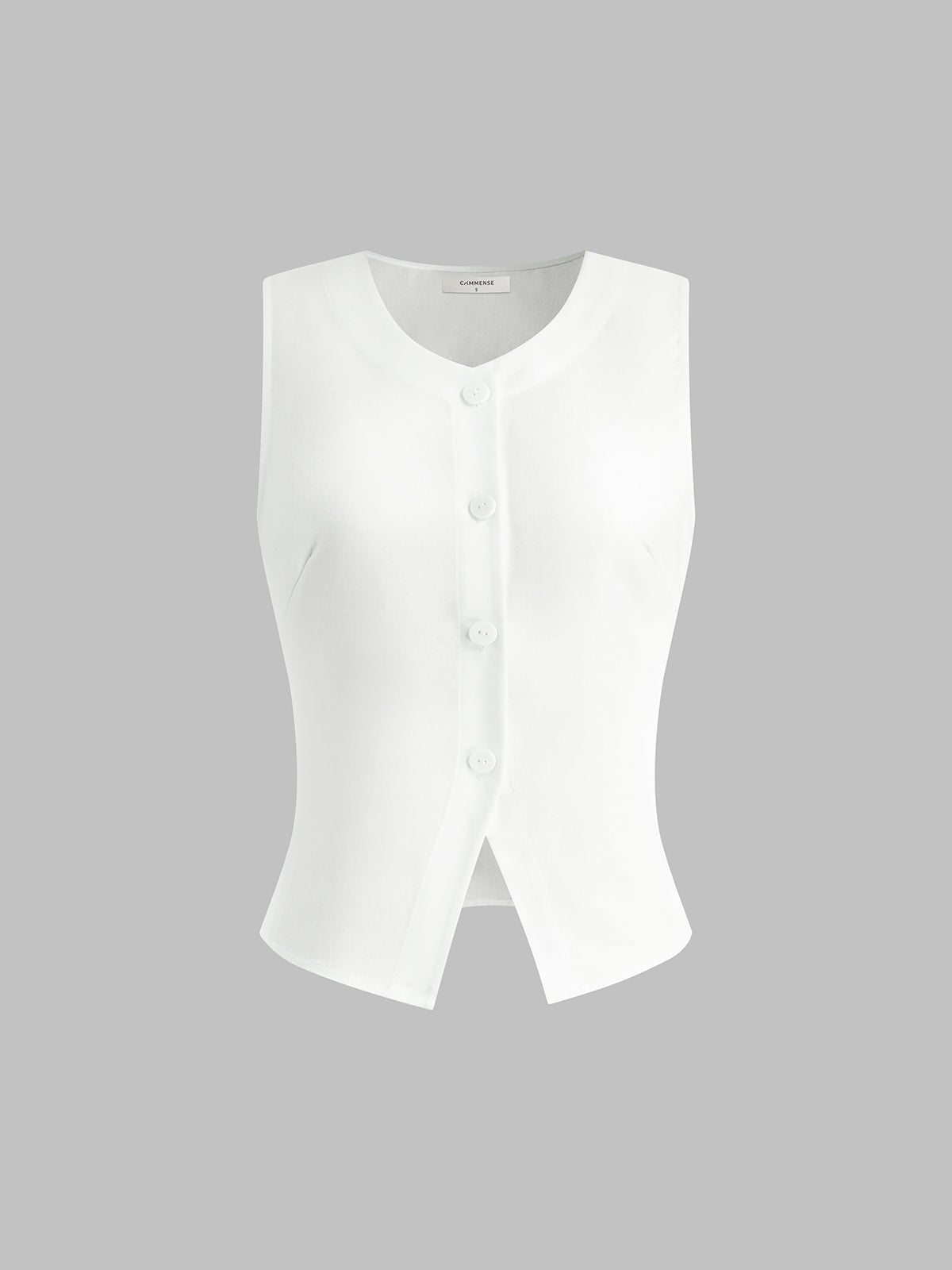 Jackie | Dames tanktop met linnenmix en ronde hals voor casual looks