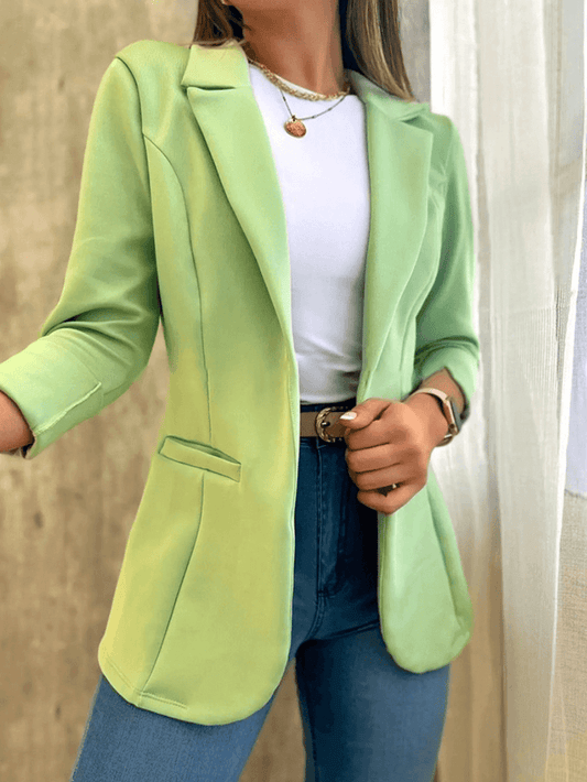 Jaisley - Pastel Blazer Met Zakken Elegant Damesmode