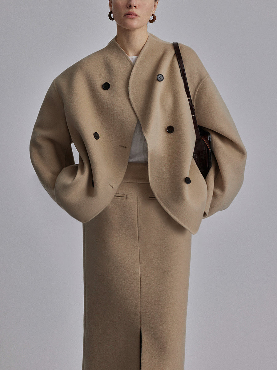 Herfstjas | Dames oversized jas met vintage details en casual stijl
