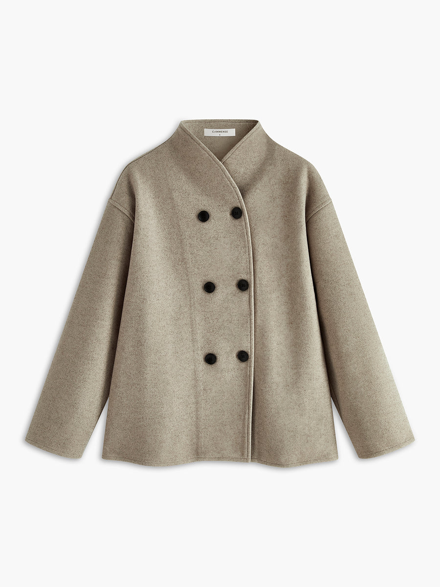 Herfstjas | Dames oversized jas met vintage details en casual stijl
