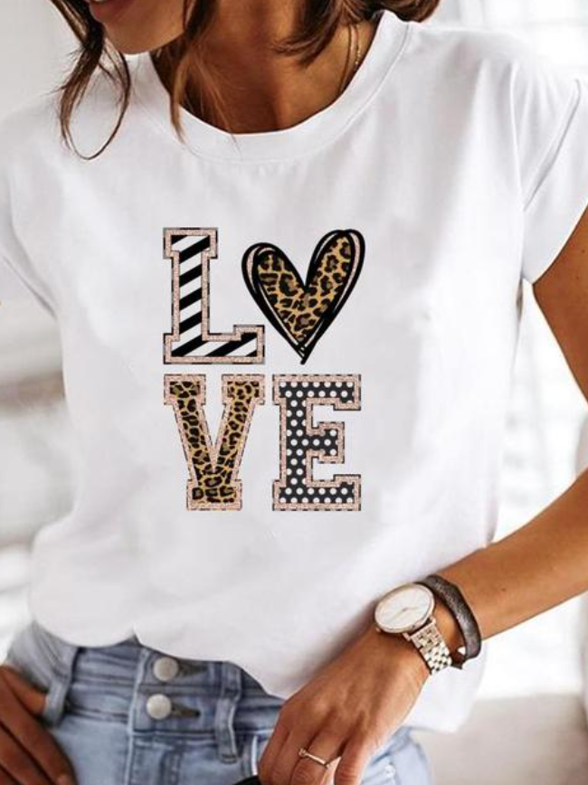 Jillian - Bedrukt T-Shirt Voor Dames