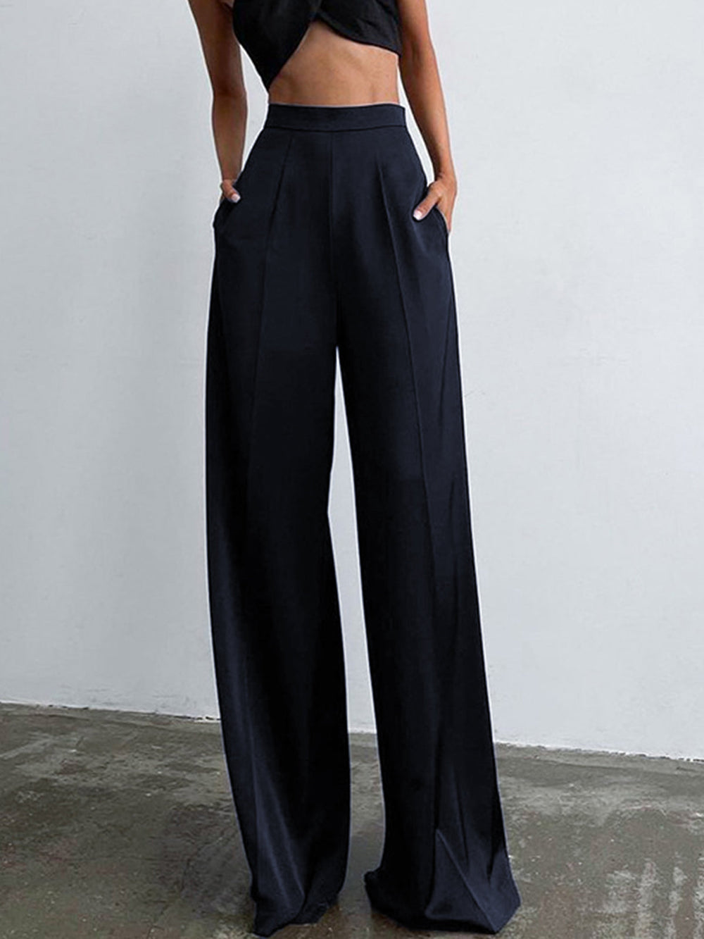 Jorielle - Oversized Satijnen Wijde Broek