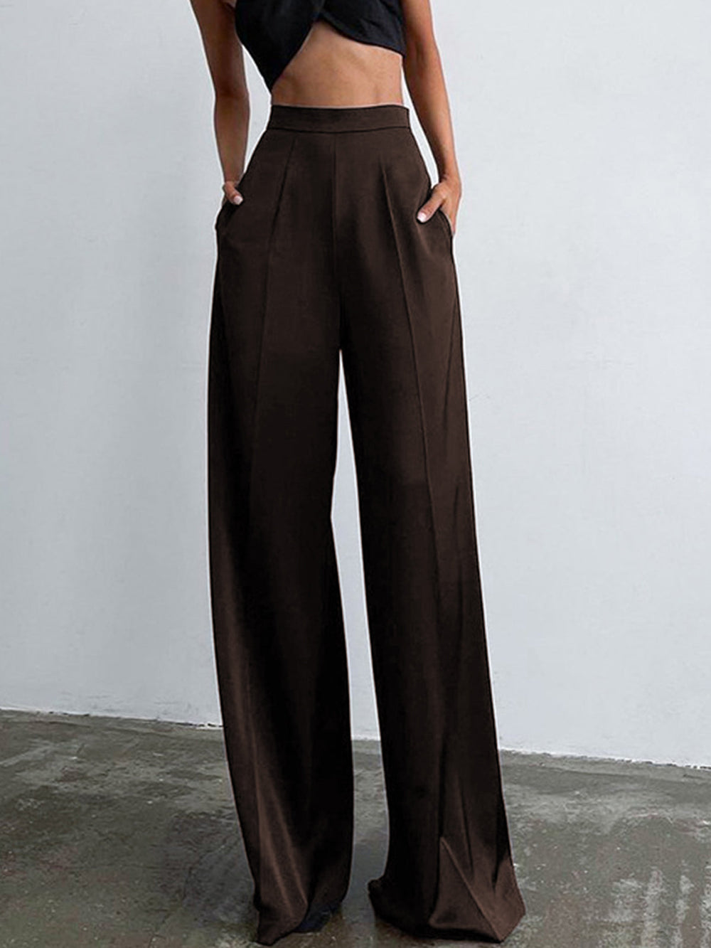 Jorielle - Oversized Satijnen Wijde Broek