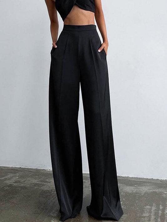 Jorielle - Oversized Satijnen Wijde Broek