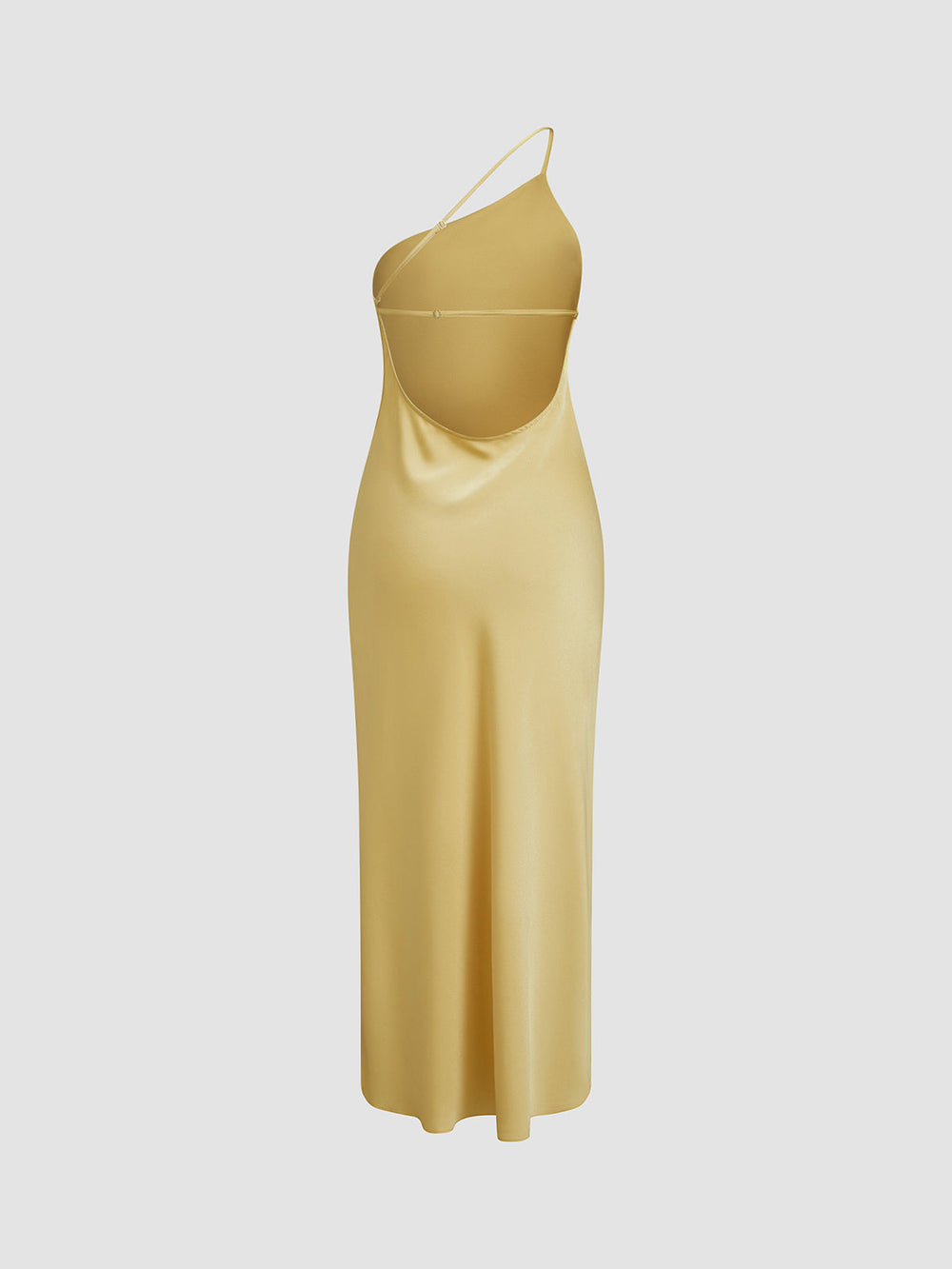 Julessa - Open Back Satin Split Lange Jurk