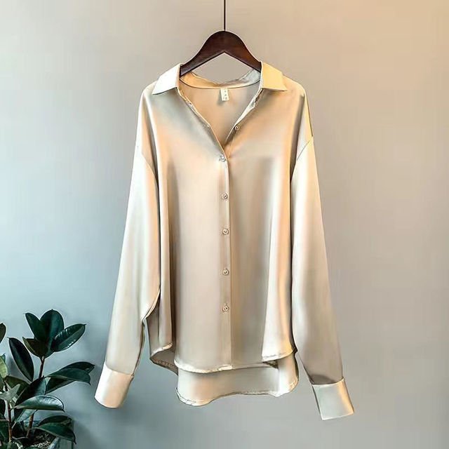 Jaantje | Dames Satijnen Blouse – Elegante Satijnlook voor veelzijdige stijl