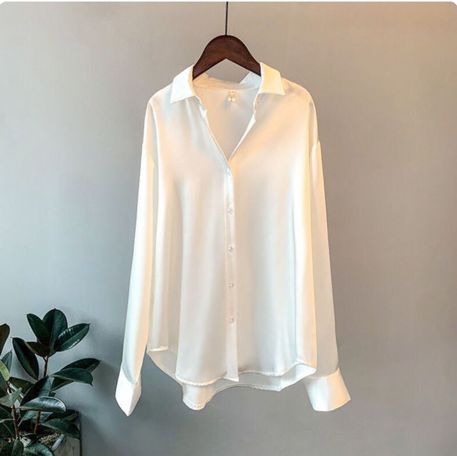 Jaantje | Dames Satijnen Blouse – Elegante Satijnlook voor veelzijdige stijl