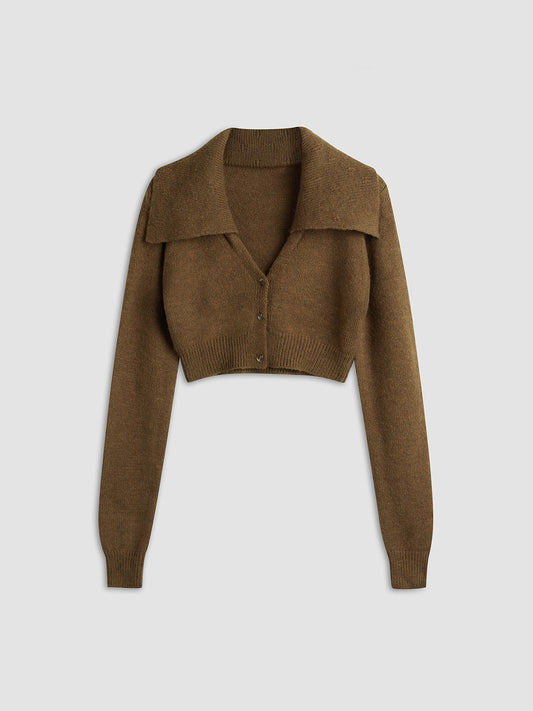 Joyce - Stijlvolle Cropped Vest Met Kraag Voor Vrouwen